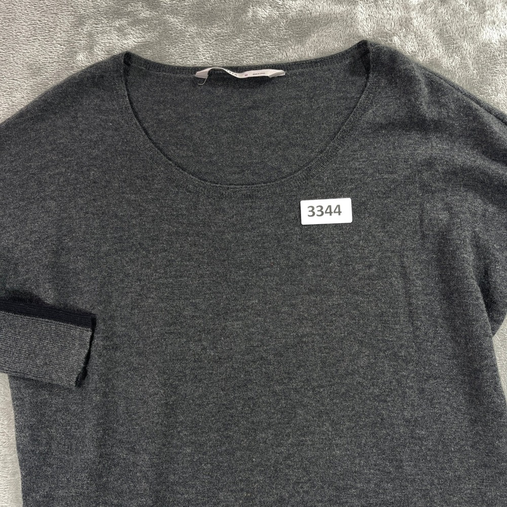 Athleta Sweater Dress Women Medium Gray 100% Merino Extra Fine Wool 428339‎